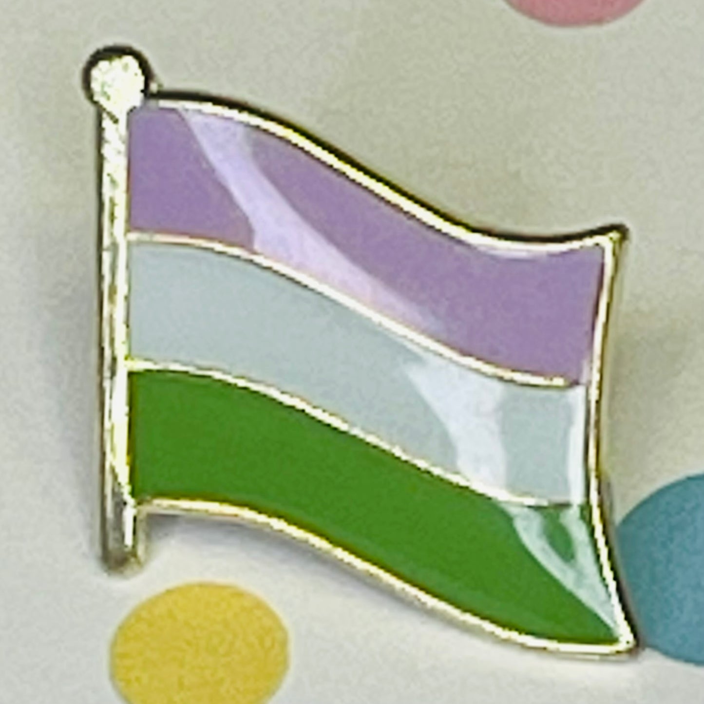 Gender Queer Pride flag lapel pin