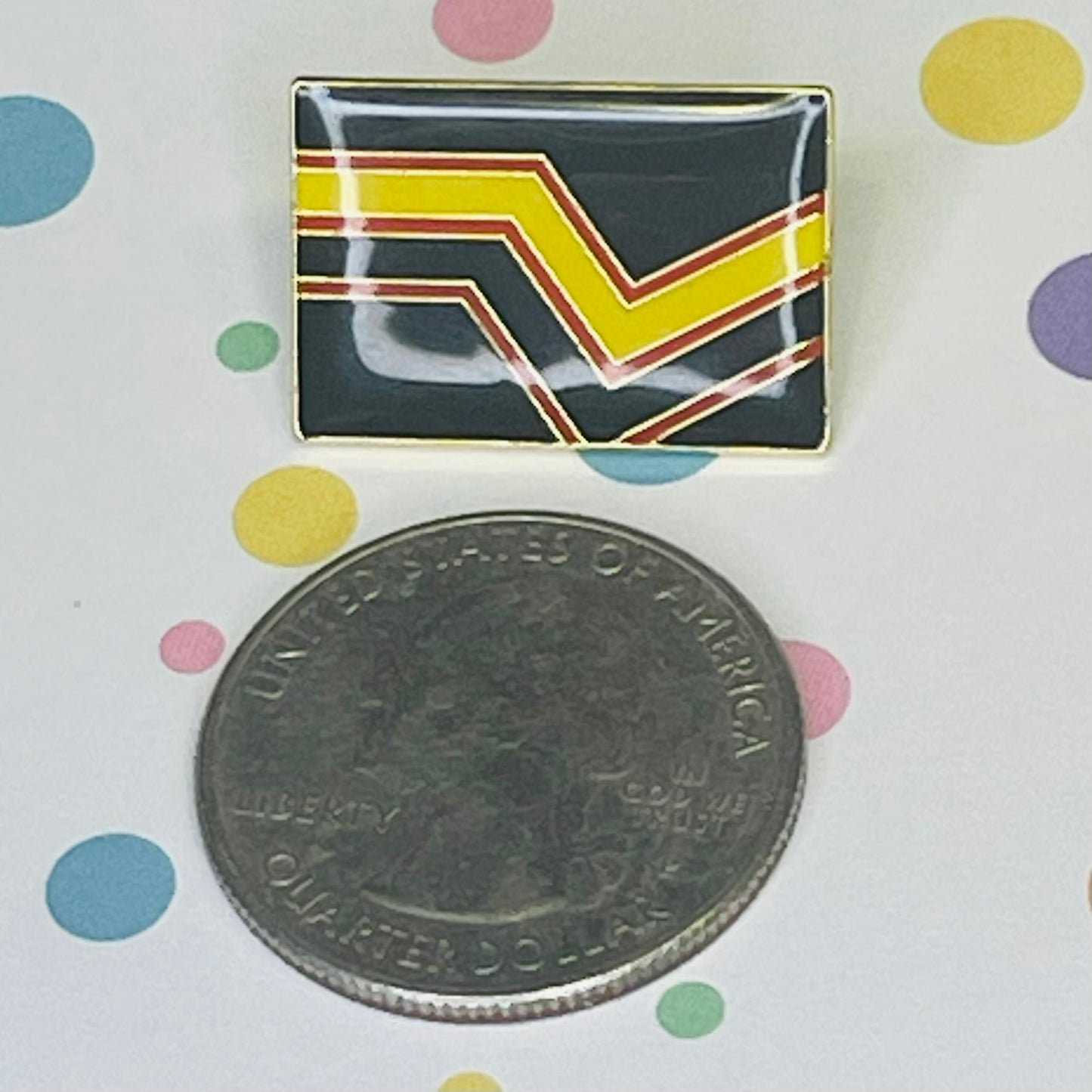 Rubber Pride Flag Lapel Pin