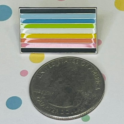 Queer Pride Flag Lapel Pin