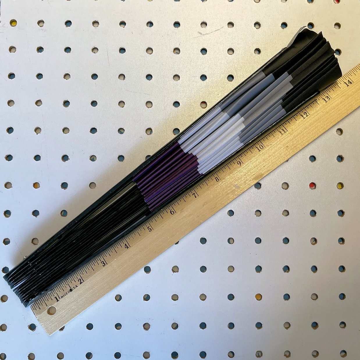 Fabulous! Fierce! Large LGBTQA Asexual folding hand fan