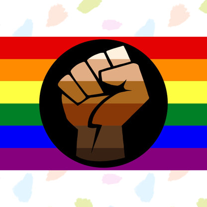 Rainbow BLM Black Lives Matter Pride Flag
