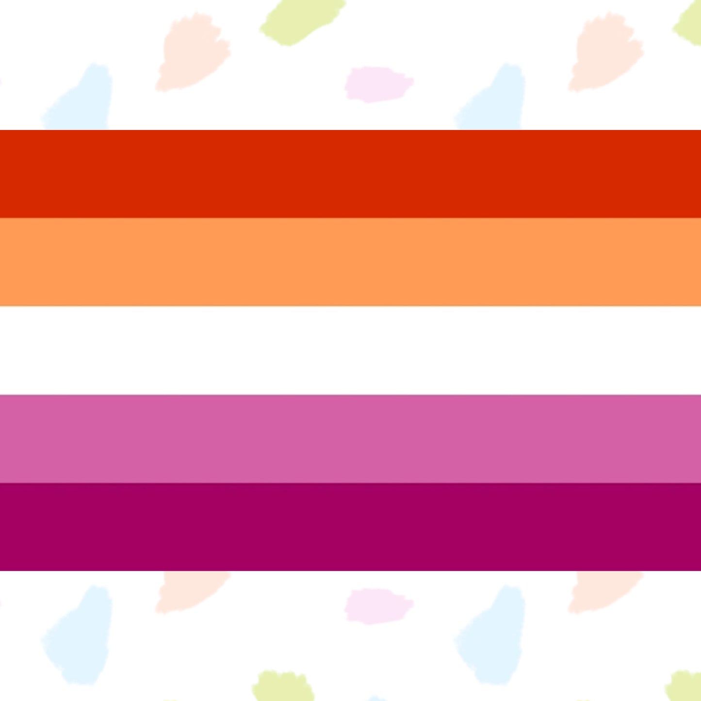 Lesbian Orange Community 5 stripe Pride Flag