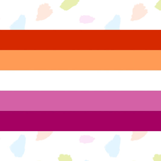 Lesbian Orange Community 5 stripe Pride Flag