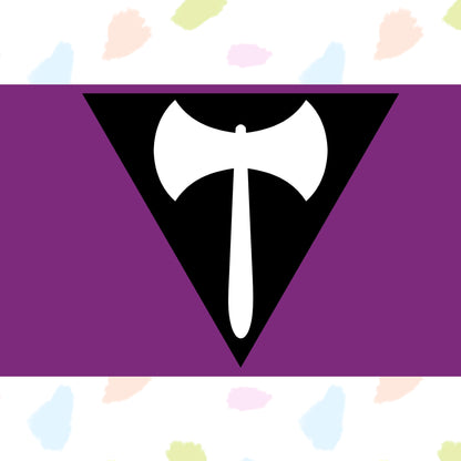 Lesbian Labrys Pride Flag