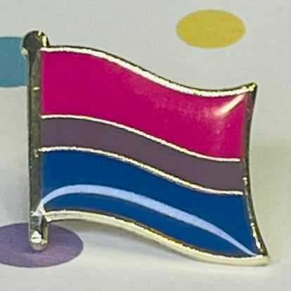 Bisexual Pride flag lapel pin