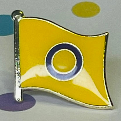 Intersex Pride flag lapel pin
