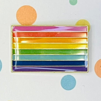 Rainbow Baker Original flag lapel pin