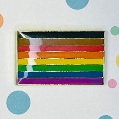 Philadelphia Rainbow Pride Flag Lapel Pin