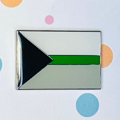 Demiromantic Pride flag lapel pin