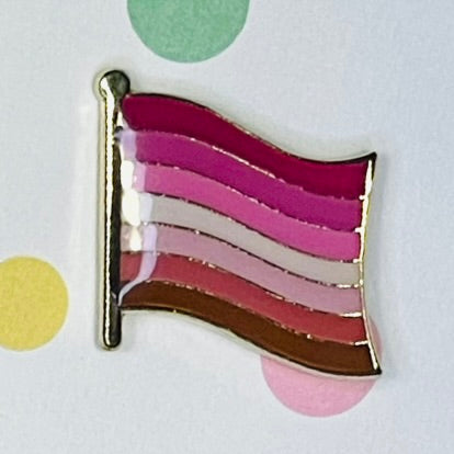 Lesbian Pink Pride flag lapel pin