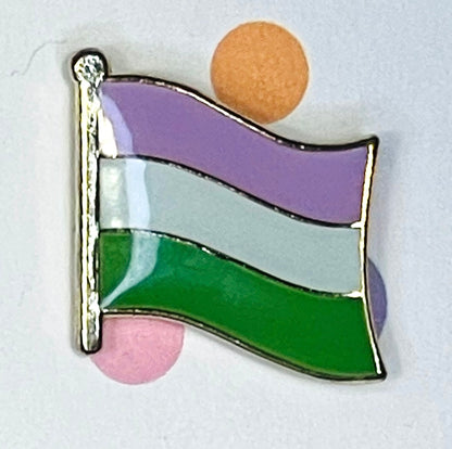 Gender Queer Pride flag lapel pin