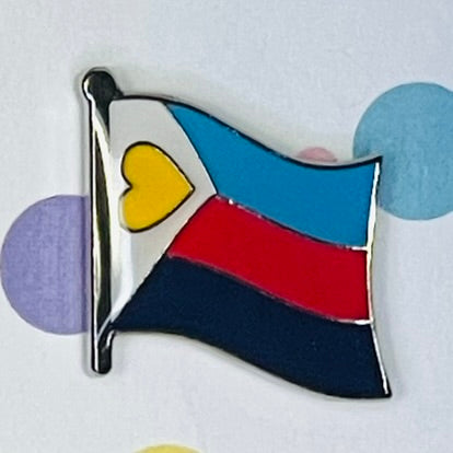 Polyamory Tricolor Egg Pride Flag Lapel Pin