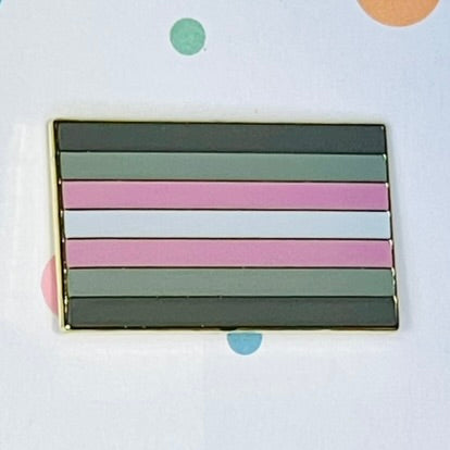 Demigirl Pride flag lapel pin
