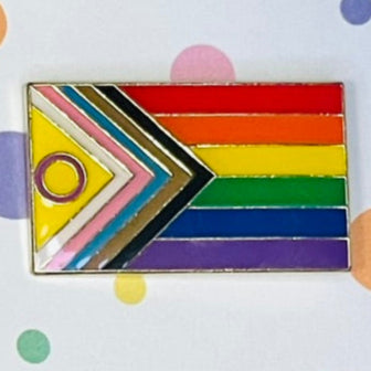 Progress Inclusive Pride Flag Lapel Pin