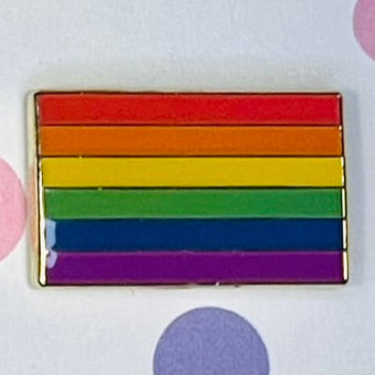 Rainbow Square Pride Flag Lapel Pin