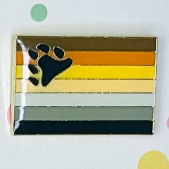 Bear Pride lapel pin