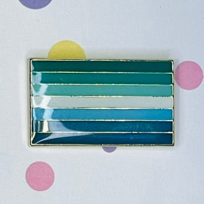 Gay Man Pride flag lapel pin