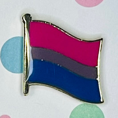 Bisexual Pride flag lapel pin