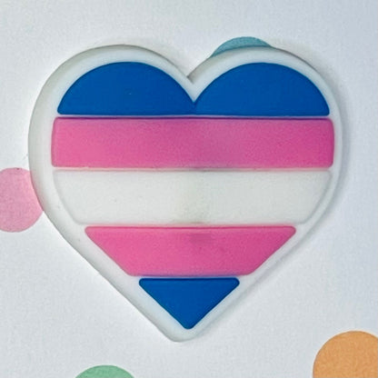 Transgender Heart Pride Flag Lapel Pin