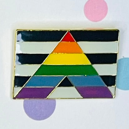 Straight Ally Pride Flag Lapel Pin