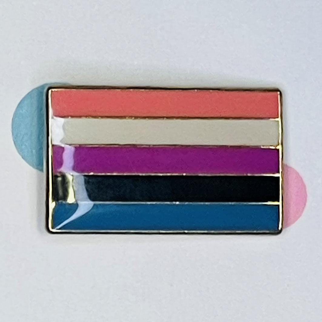 Gender Fluid Pride flag lapel pin