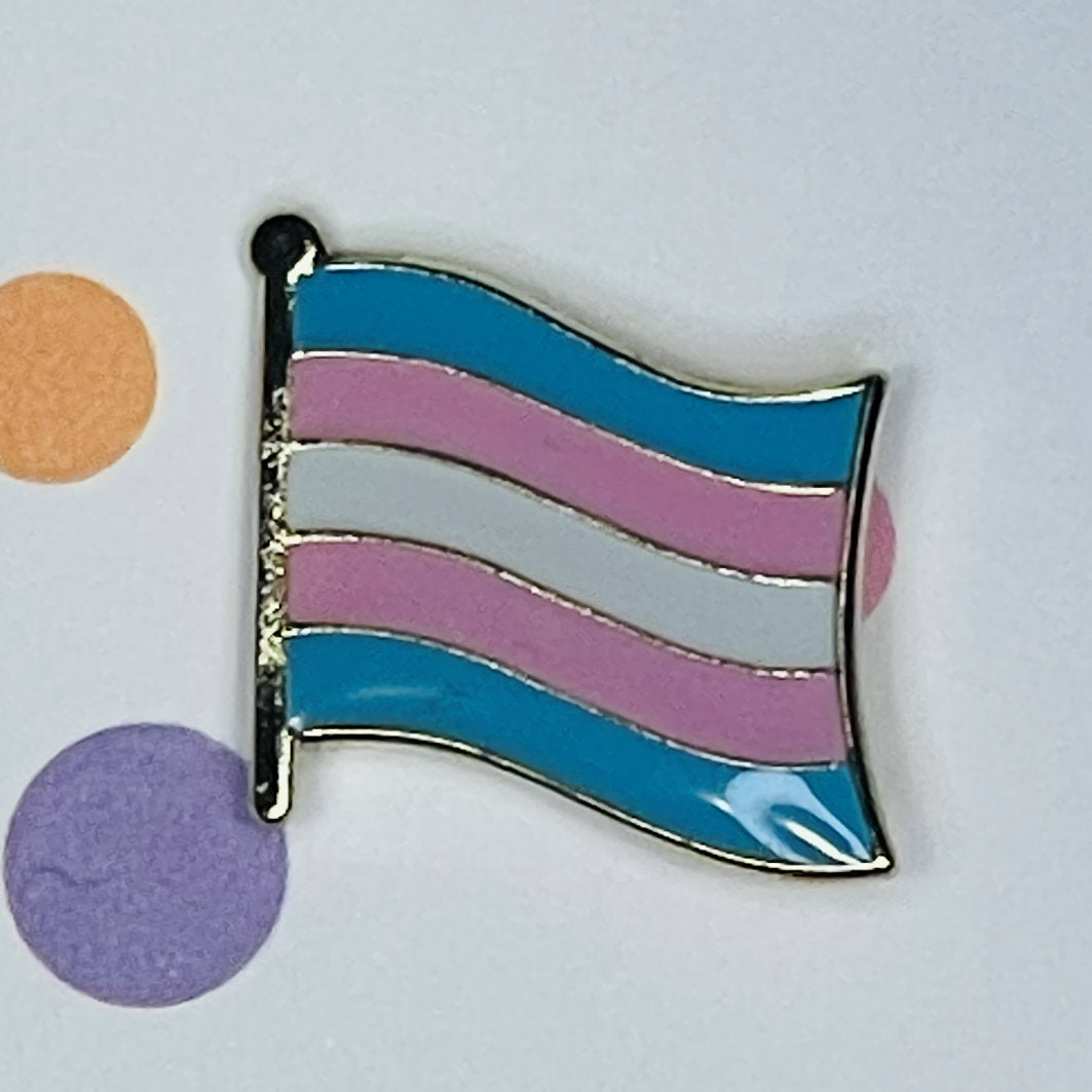 Transgender Wave Pride Flag Lapel Pin