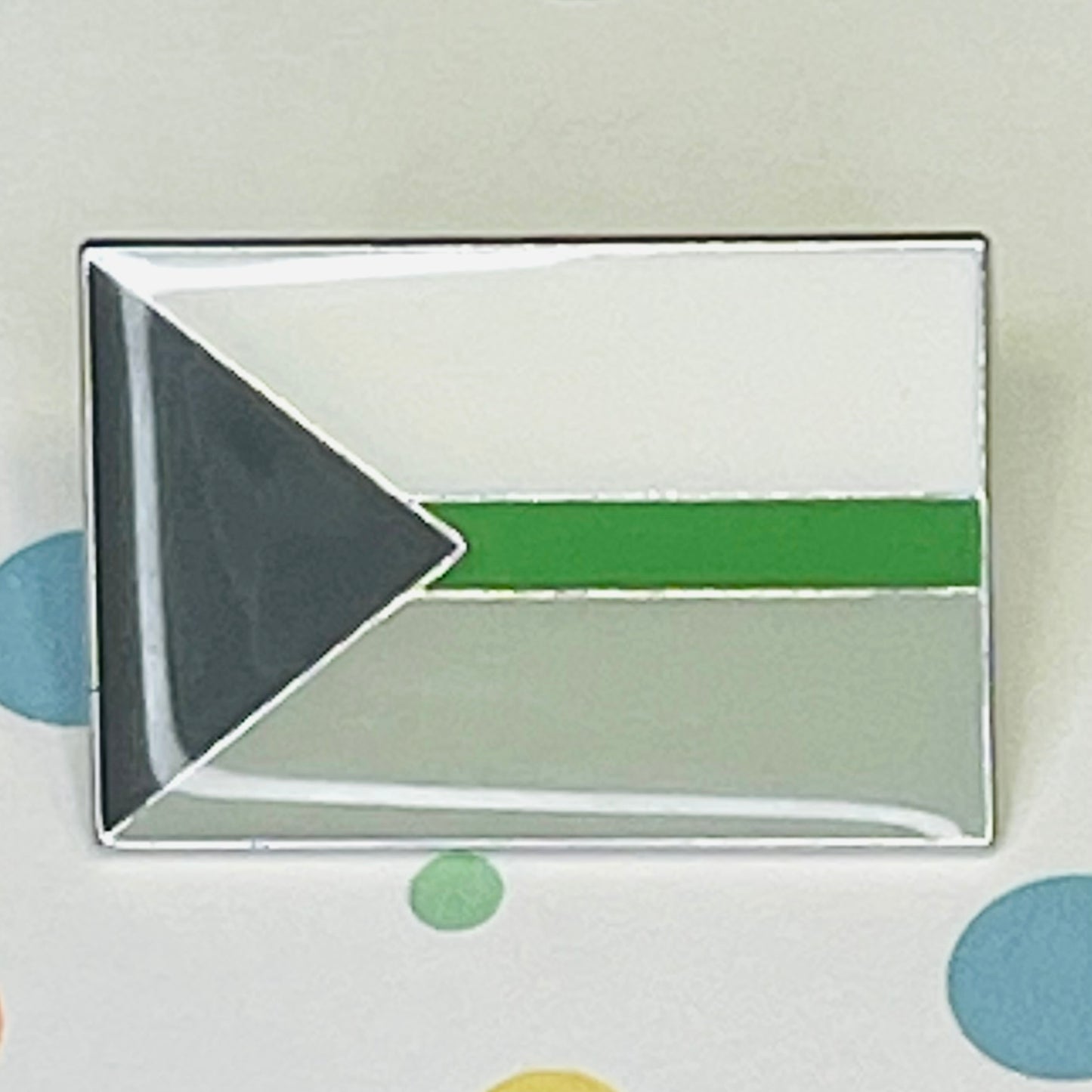 Demiromantic Pride flag lapel pin