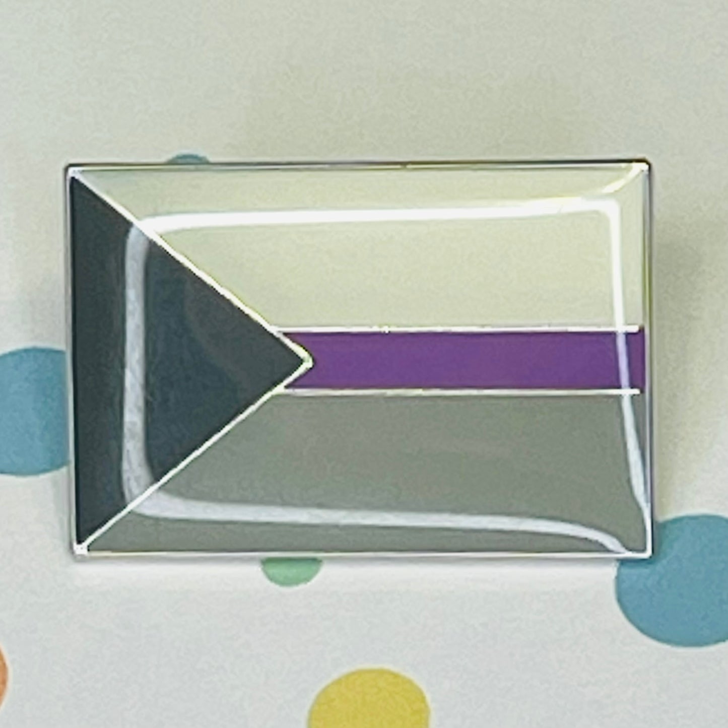 Demisexual Pride Flag  lapel pin