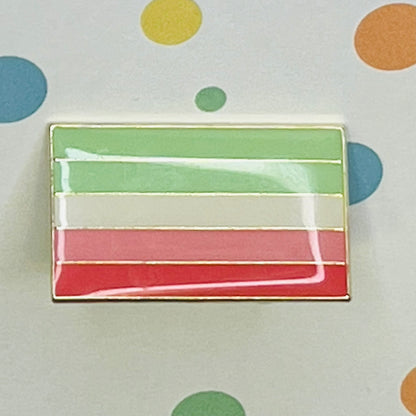 Abrosexual flag lapel pin