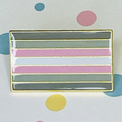 Demigirl Pride flag lapel pin