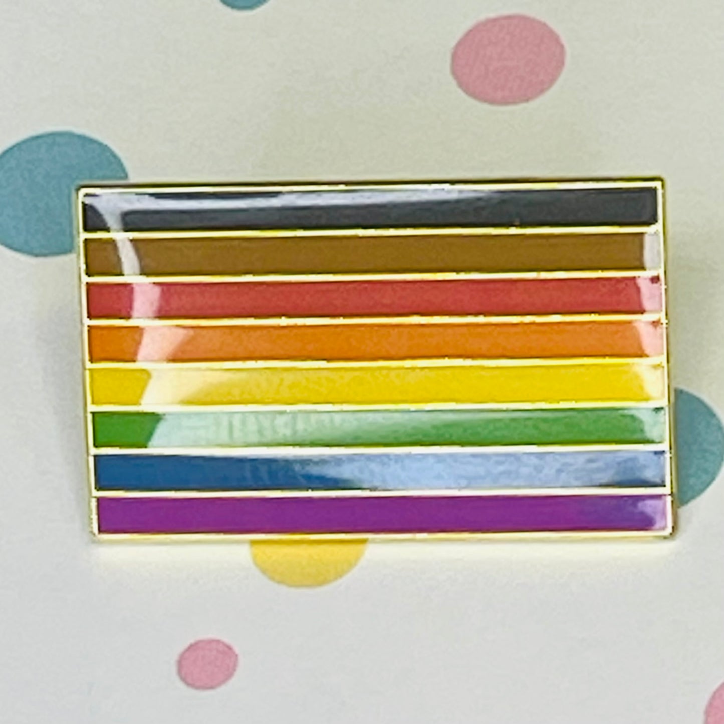 Philadelphia Rainbow Pride Flag Lapel Pin