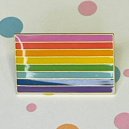 Rainbow Baker Original flag lapel pin