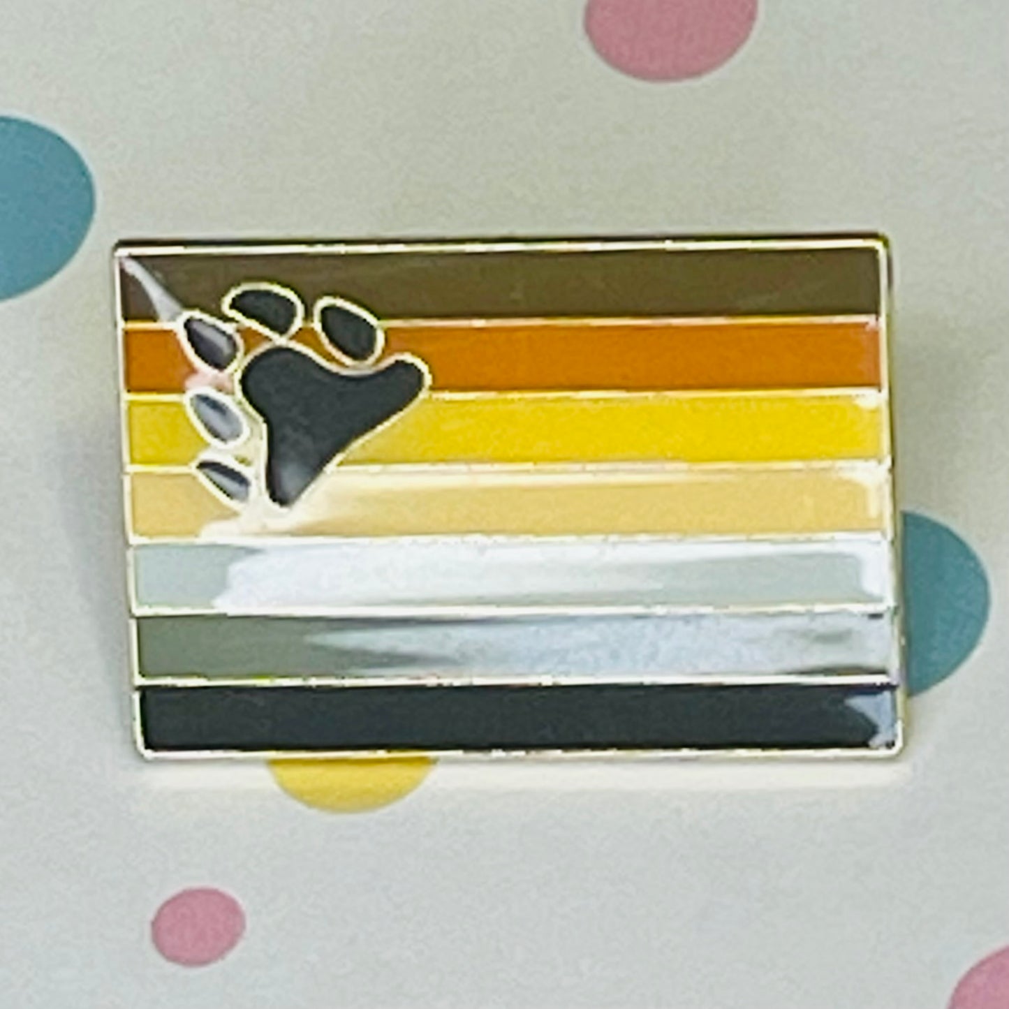 Bear Pride lapel pin