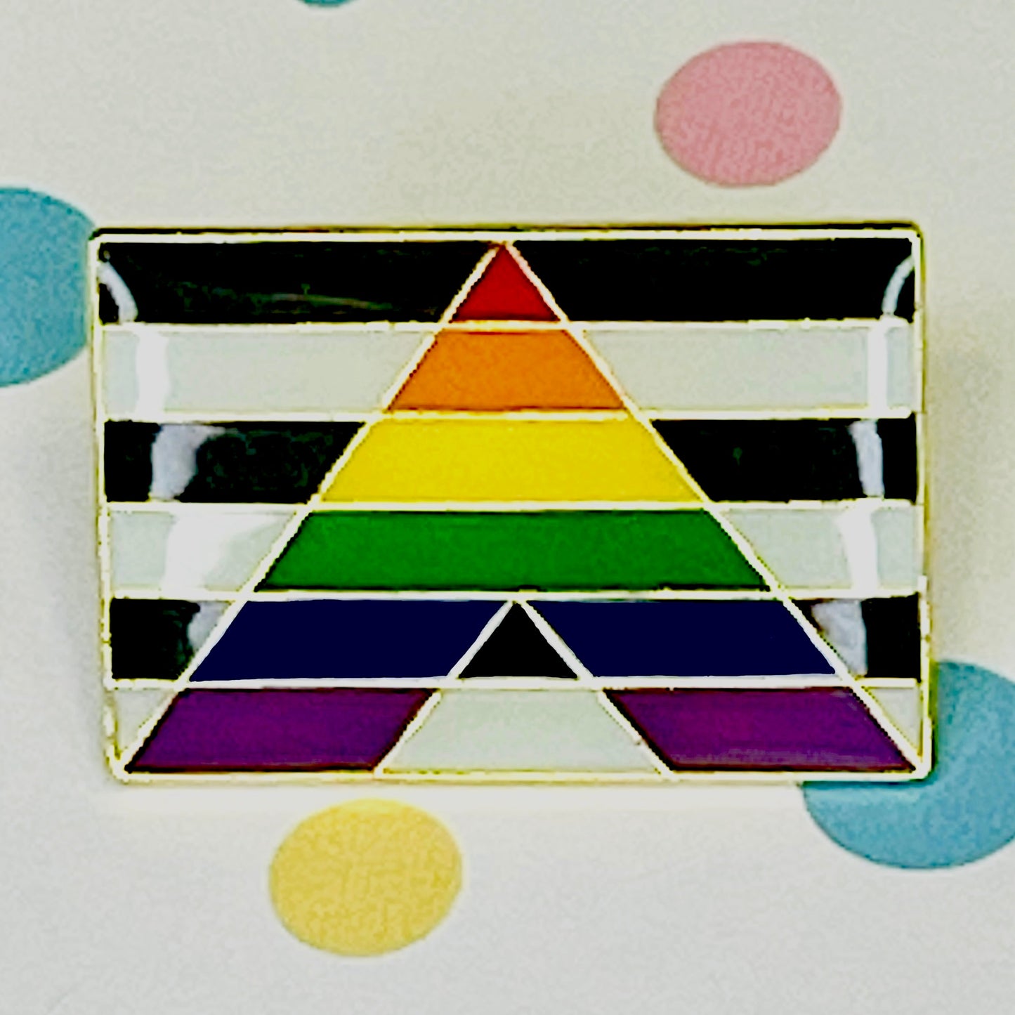 Straight Ally Pride Flag Lapel Pin