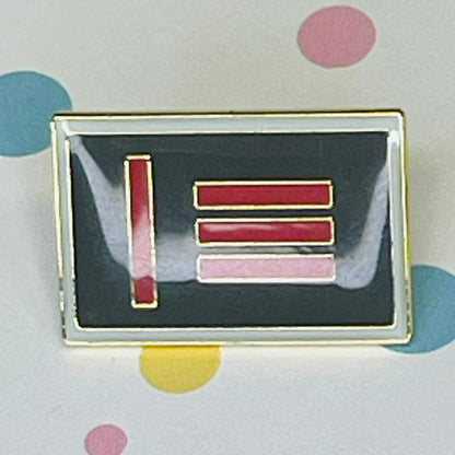 Master Slave Pride Flag Lapel Pin