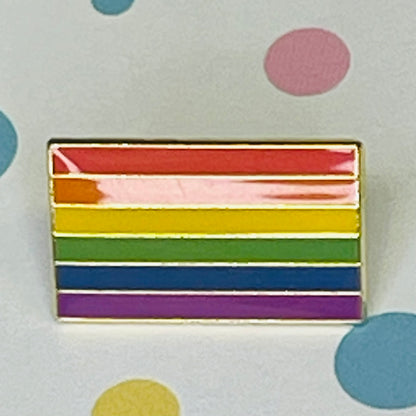 Rainbow Square Pride Flag Lapel Pin
