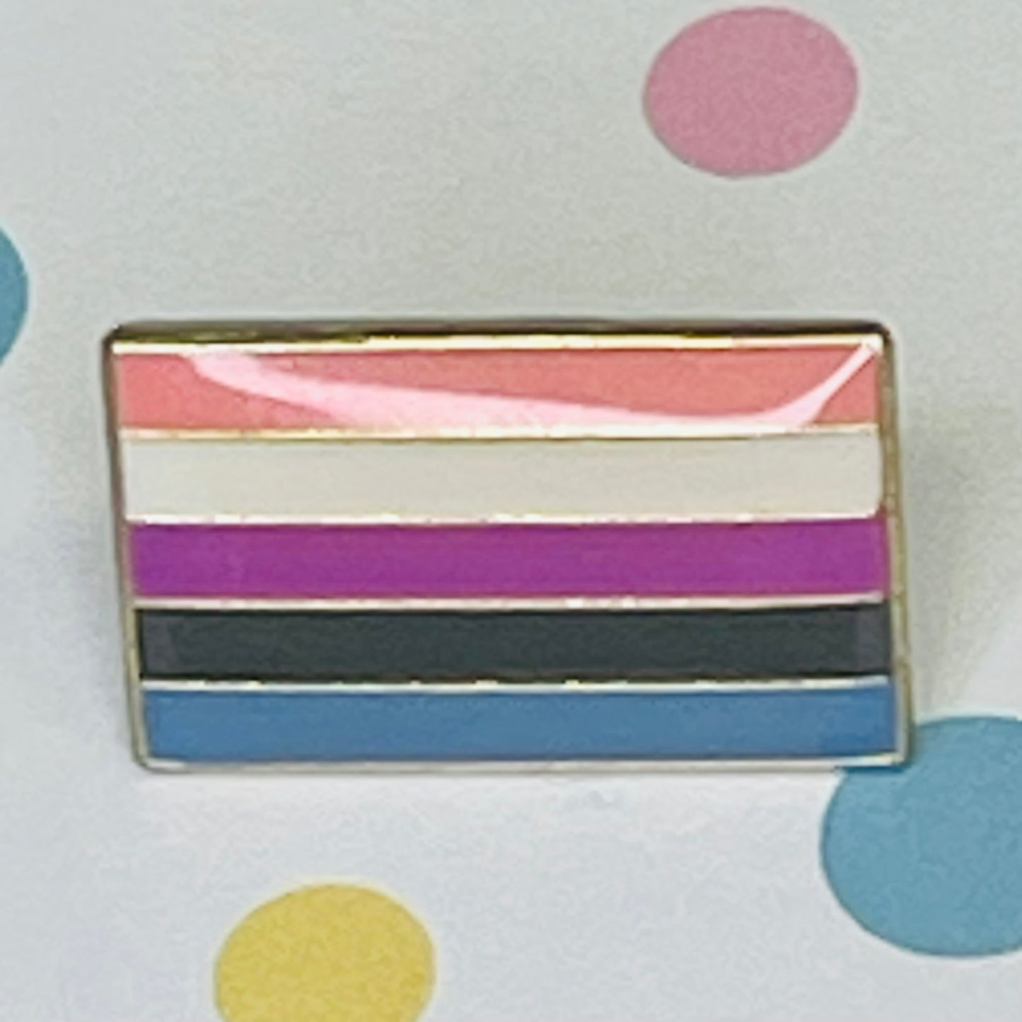 Gender Fluid Pride flag lapel pin