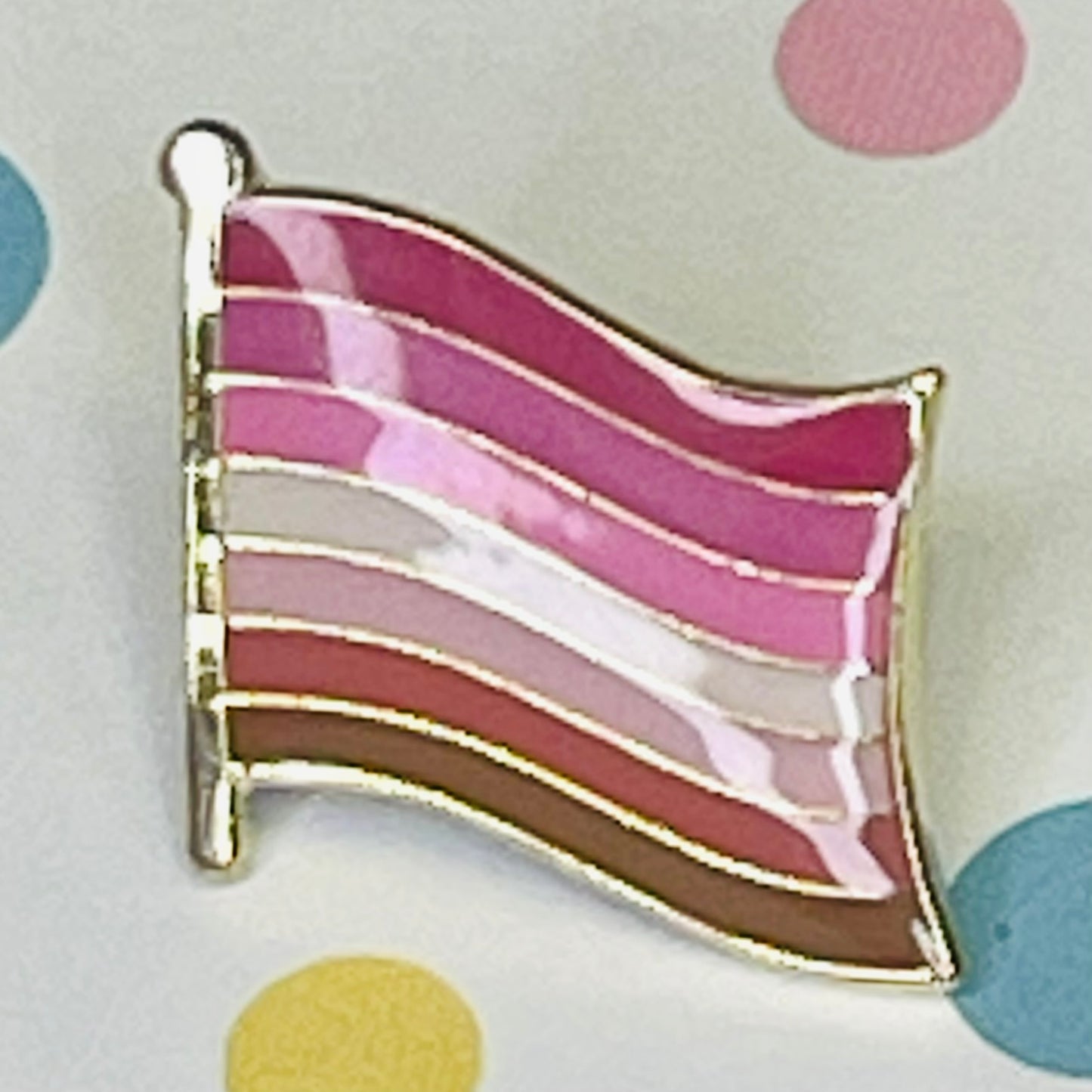 Lesbian Pink Pride flag lapel pin