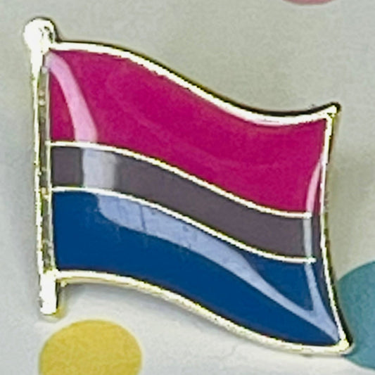 Bisexual Pride flag lapel pin