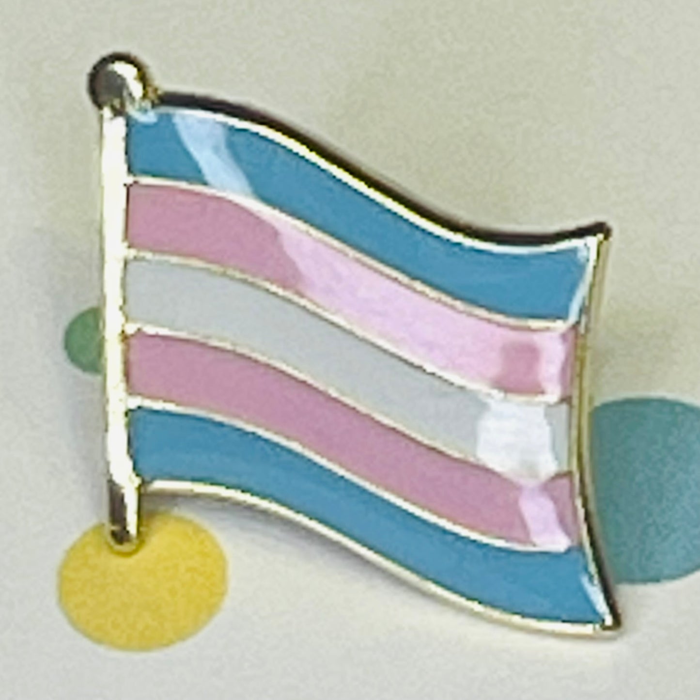 Transgender Wave Pride Flag Lapel Pin