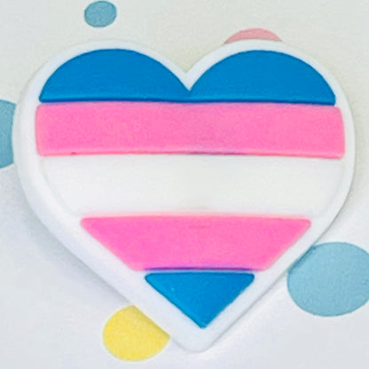 Transgender Heart Pride Flag Lapel Pin