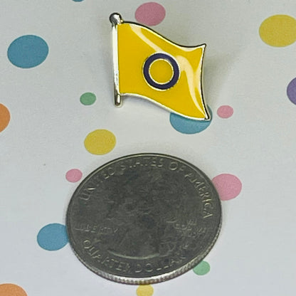 Intersex Pride flag lapel pin