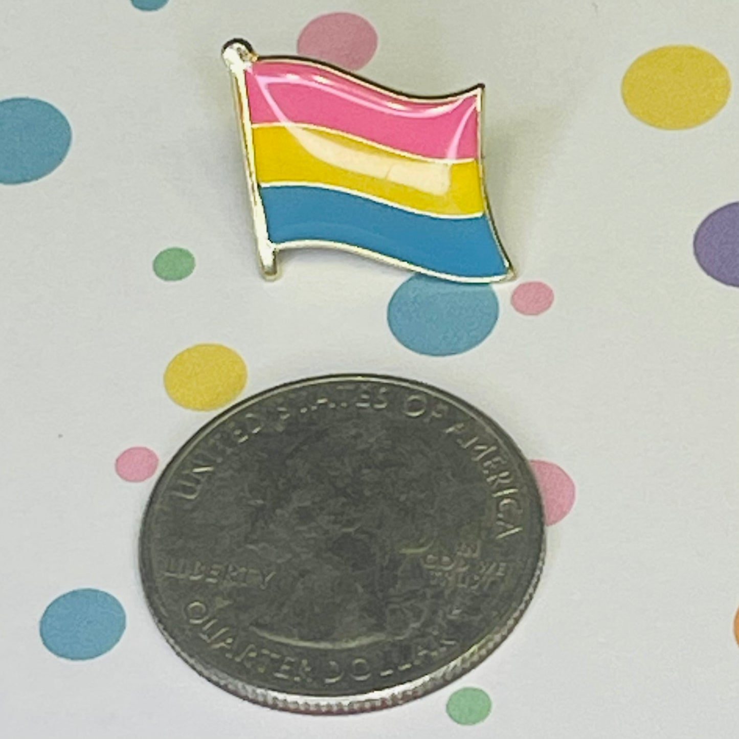 Pansexual Pride Flag Lapel Pin