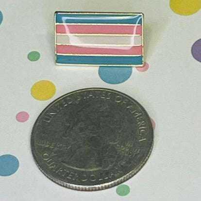 Transgender Square Pride Flag Lapel Pin