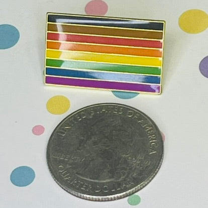 Philadelphia Rainbow Pride Flag Lapel Pin