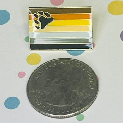 Bear Pride lapel pin