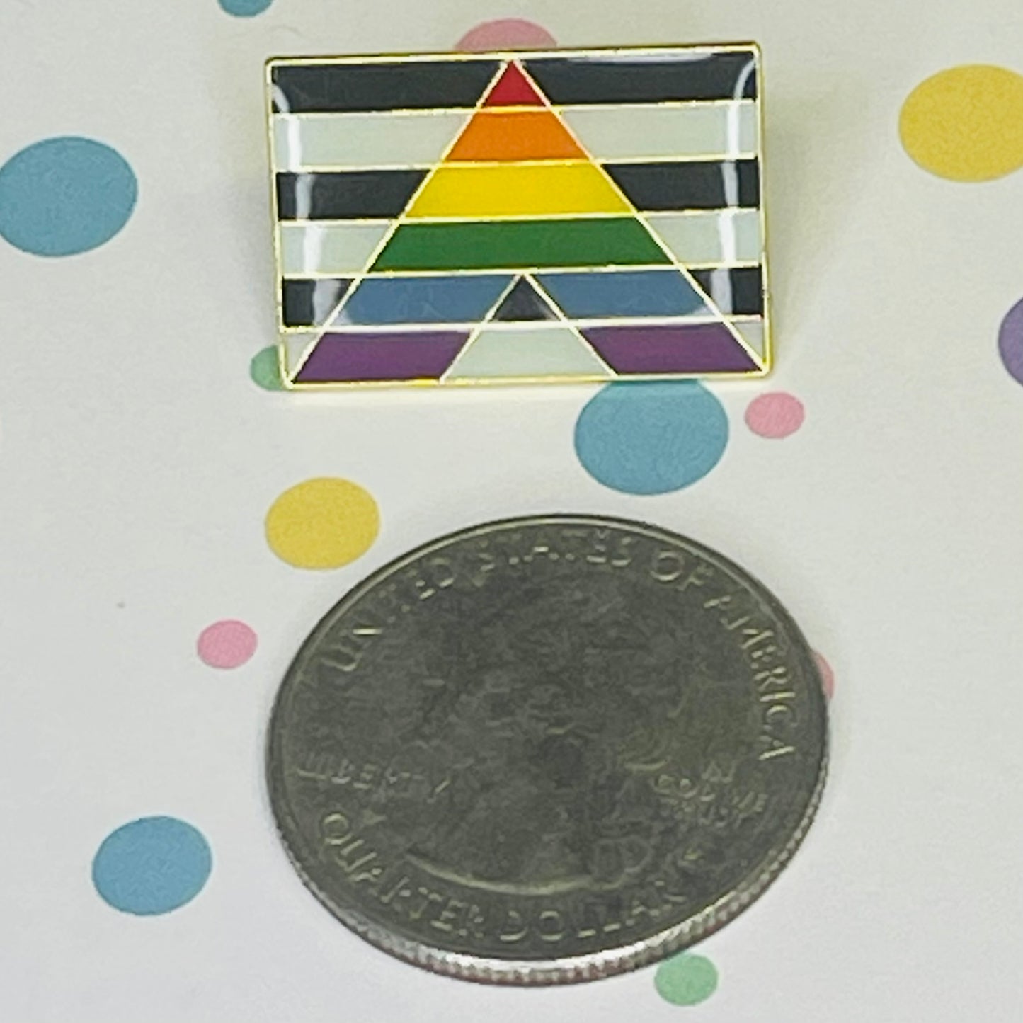 Straight Ally Pride Flag Lapel Pin