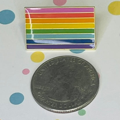 Rainbow Baker Original flag lapel pin