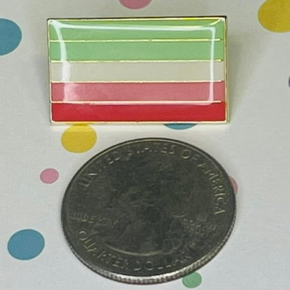 Abrosexual flag lapel pin