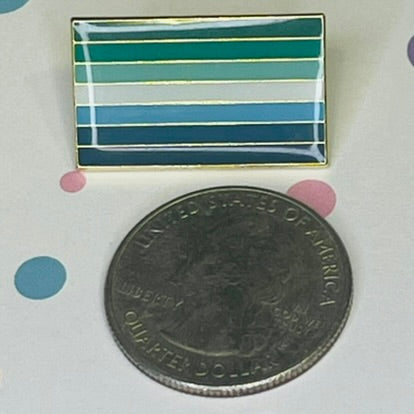 Gay Man Pride flag lapel pin